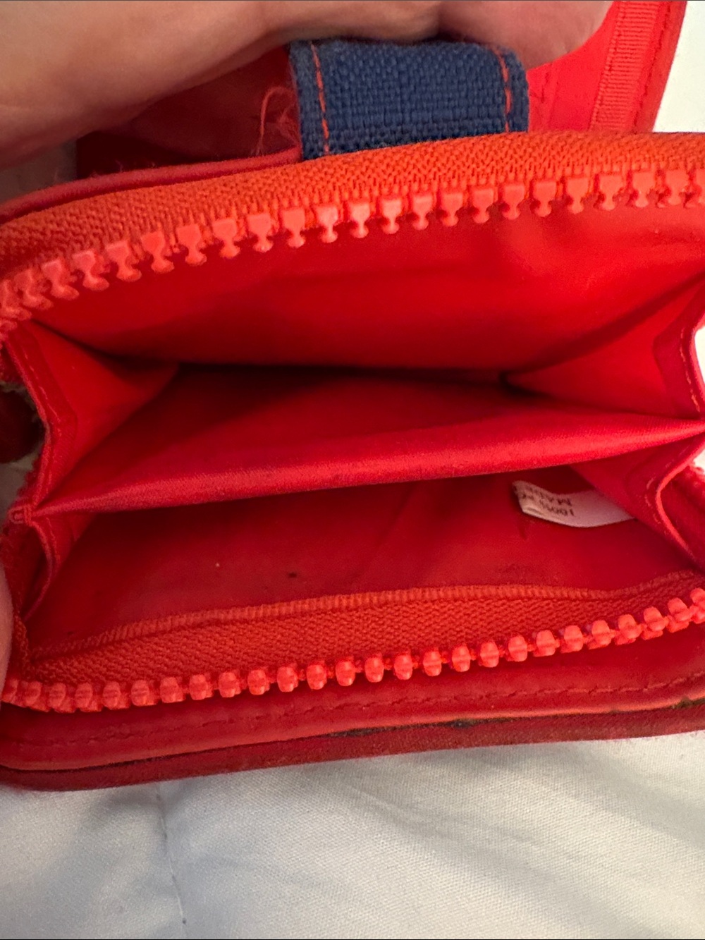 Roxy Denim Wallet with Red Floral Accent - Picture 7 of 8